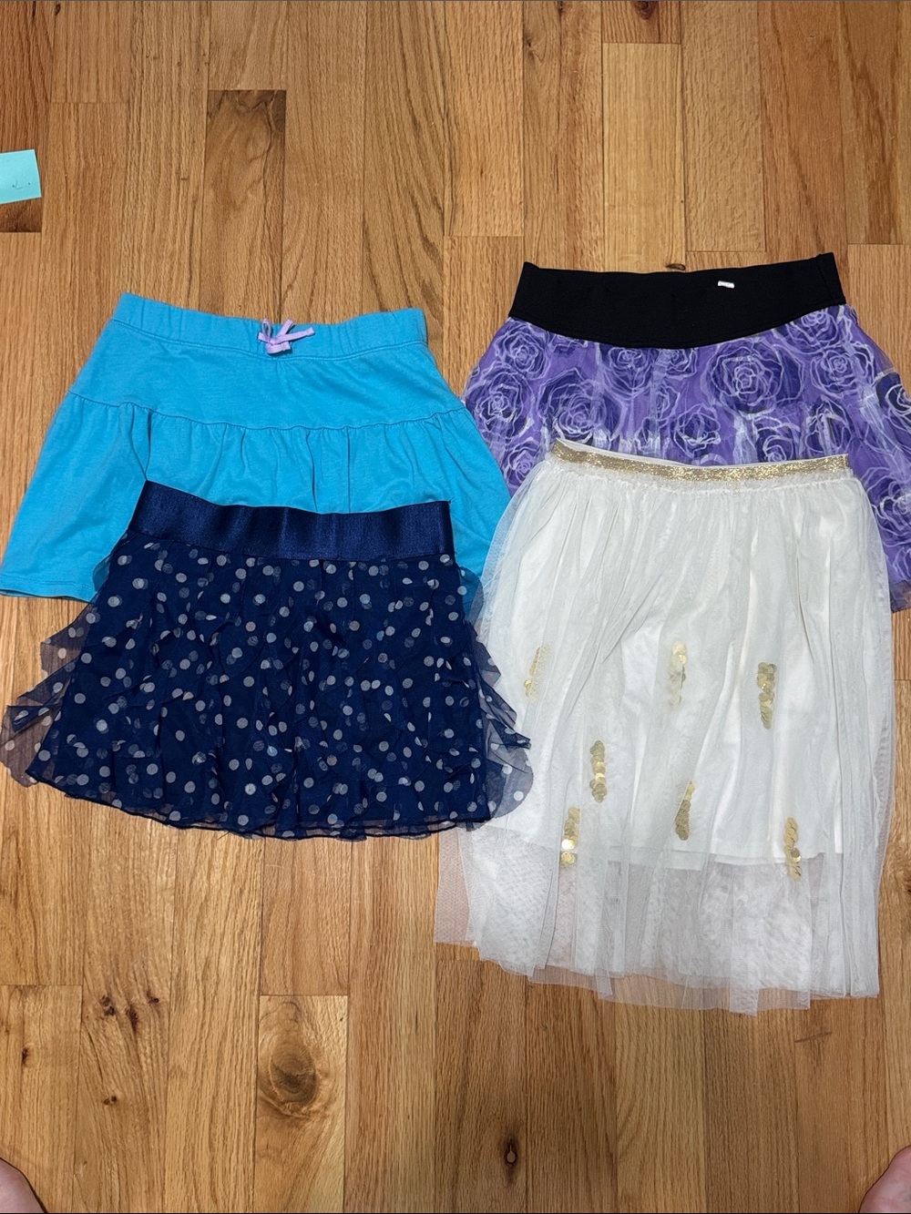 Girls Skort bundle  - White & Navy Polka Dot Options